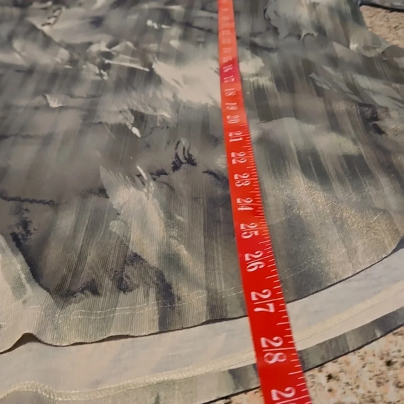 One World Abstract Design Grey & White Long Sleeve Top size 3X - Picture 12 of 14